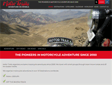 Tablet Screenshot of motortrails.com